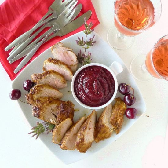 Pork Tenderloin with Cherry Ketchup