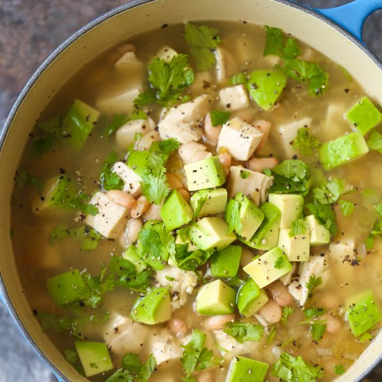 5-Ingredient Chicken White Chili