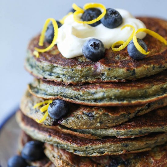 Blueberry Blender Pancakes