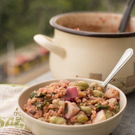 Millet Groats with Fava Beans