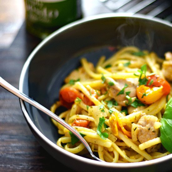 Pesto Linguine with Chicken