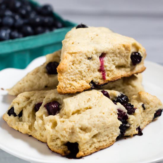 Lavender Honey Blueberry Scones