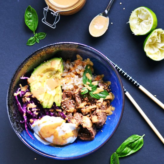 BBQ Beef Bulgogi Bowls