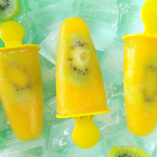 Orange & Kiwi Popsicles