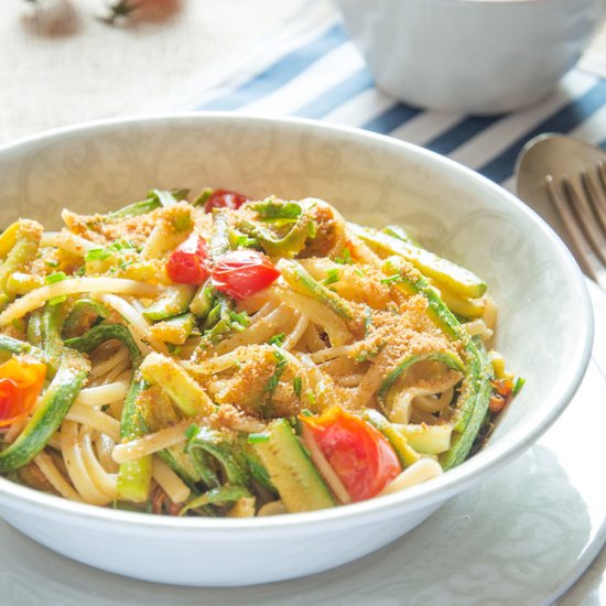 Linguine with Zucchini & Bottarga