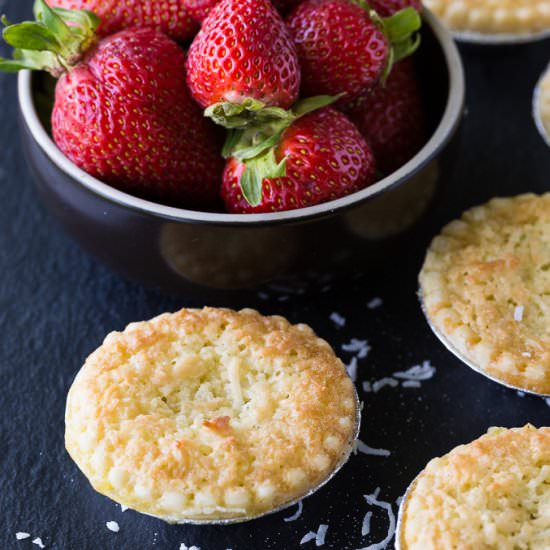 Strawberry Coconut Tarts