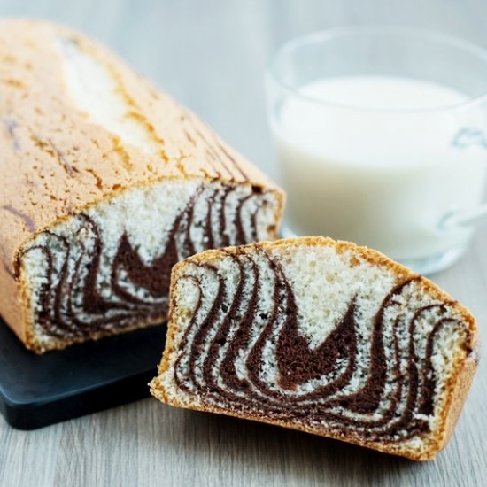 Oat Cream Zebra Cake