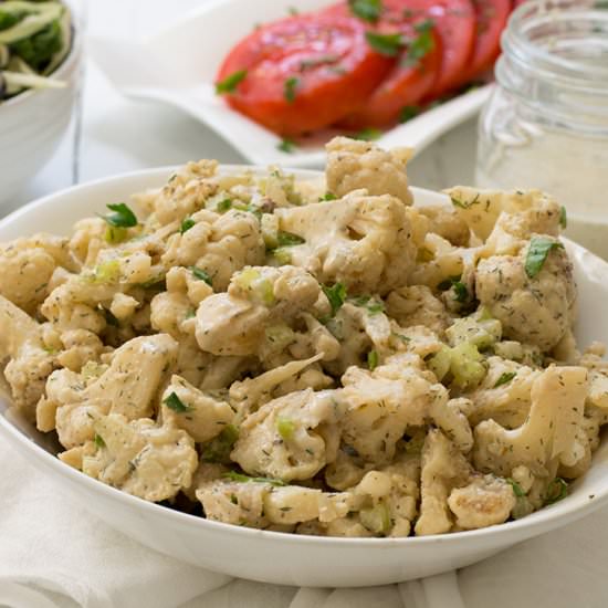 Whole30 Cauliflower Potato Salad