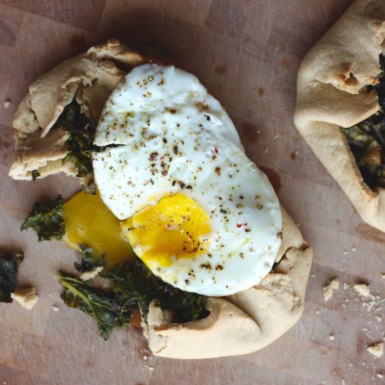 Garlicky Greens Galette