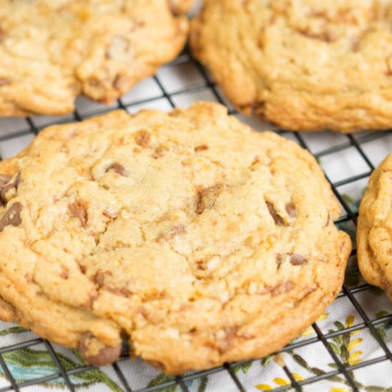 Butterfinger Toffee Cookies