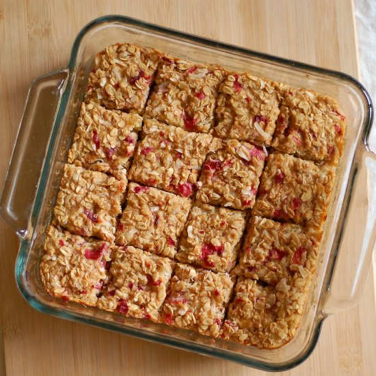 Sour Cherry Oatmeal Bake