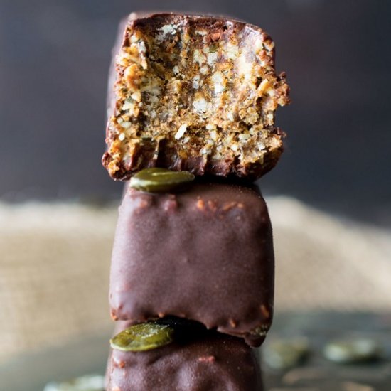 Chocolate Pumpkin Energy Bars