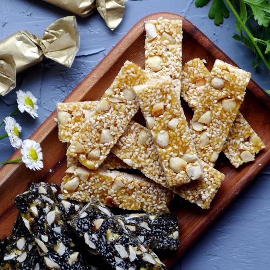 Peanut & sesame brittle