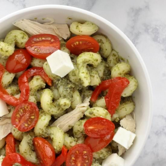 Pesto Cavatappi Redux