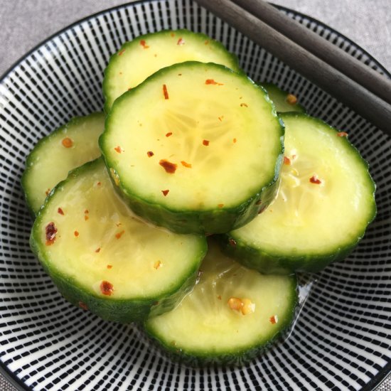 Cold Spicy Cucumber Bites