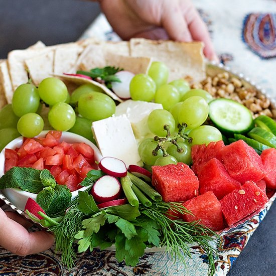 Persian Appetizer Platter