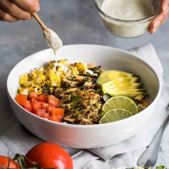 Mexican Chimichurri Chicken Salad