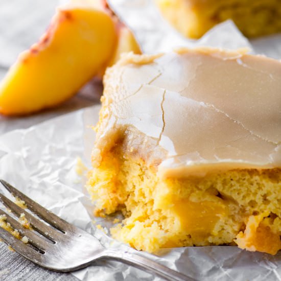 Brown Sugar Peach Cake