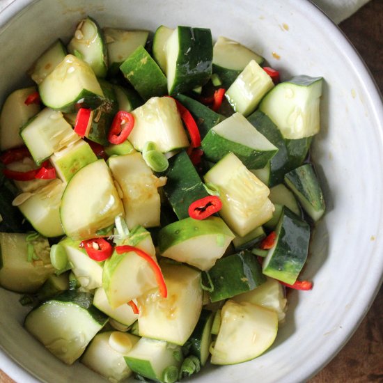 Ginger Lime Cucumber Salad