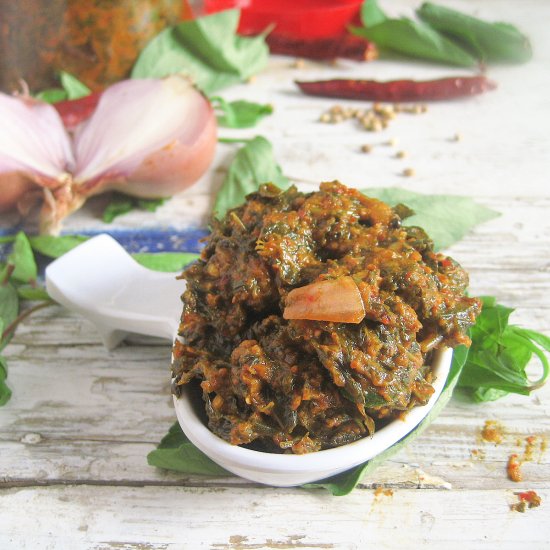 Gongura Onion Pickle