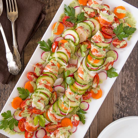 Lobster Salad w Green Goddess Dressing