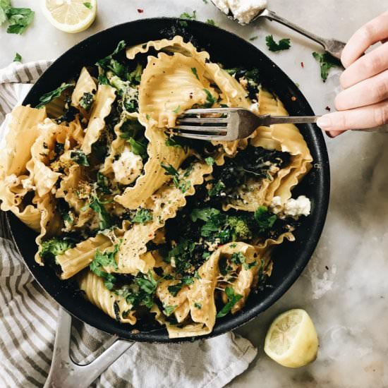 Skillet Lasagne w/ Ricotta & Greens