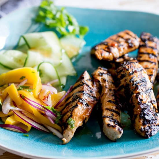 Sweet Chilli Chicken w/ Mango Salad