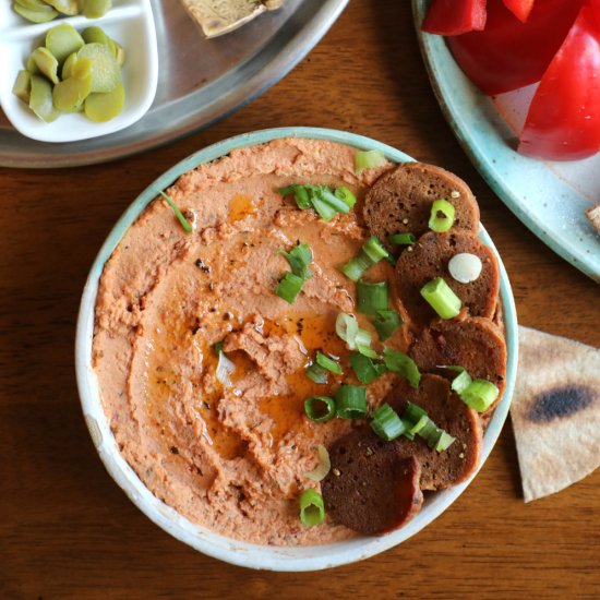 Pizza hummus