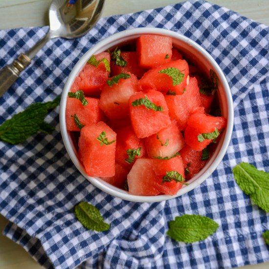 Mojito Watermelon Salad