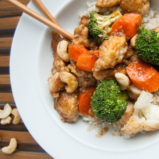 Cashew Chicken & Vegetables