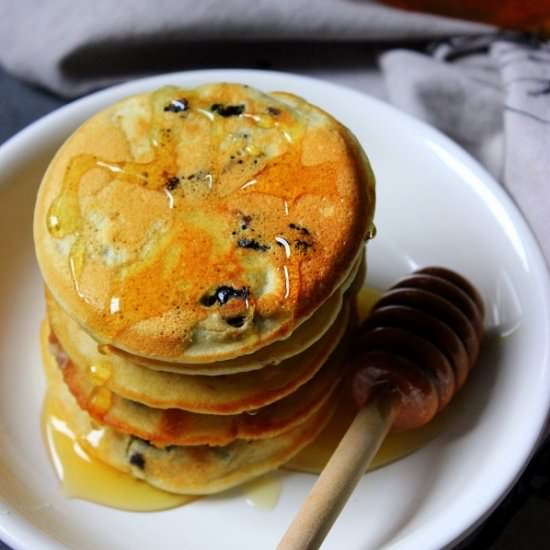 Eggless Blueberry pancake recipe