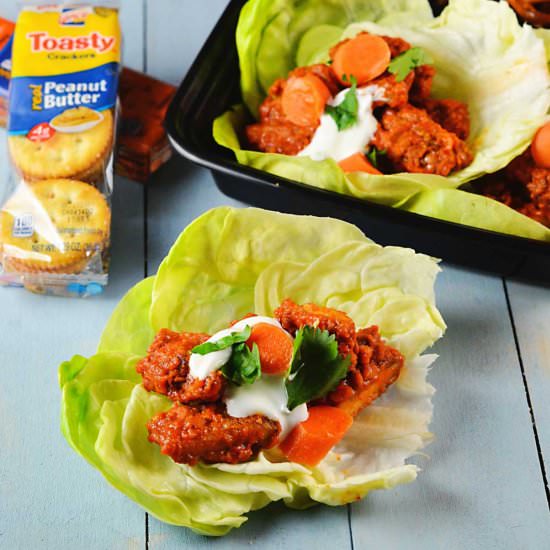 Buffalo Chicken Lettuce Wraps