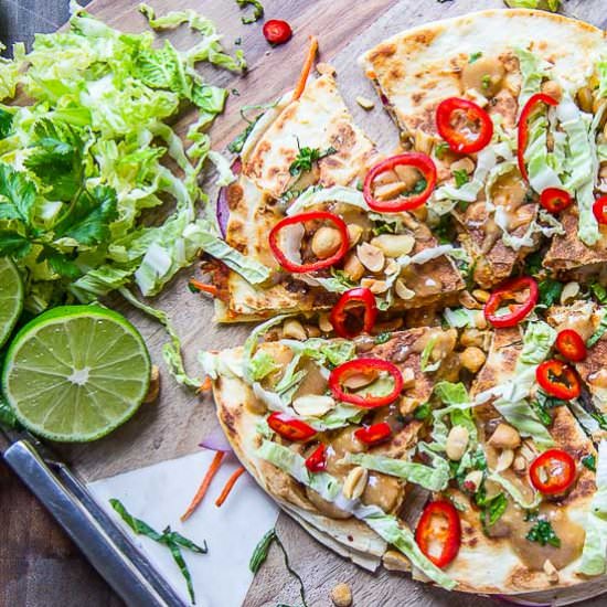 Thai Chicken Quesadillas