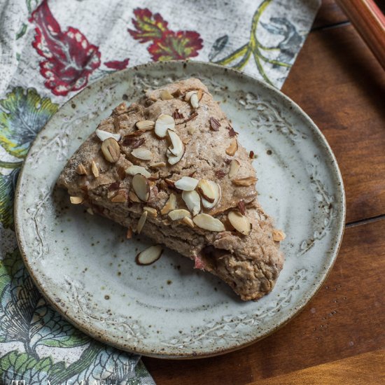 Rhubarb Almond Scones