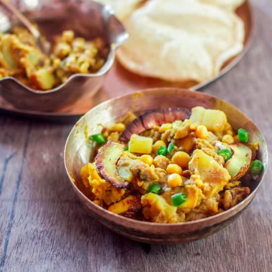 Yellow Peas Curry or Ghugni