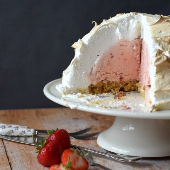 Strawberry Baked Alaska