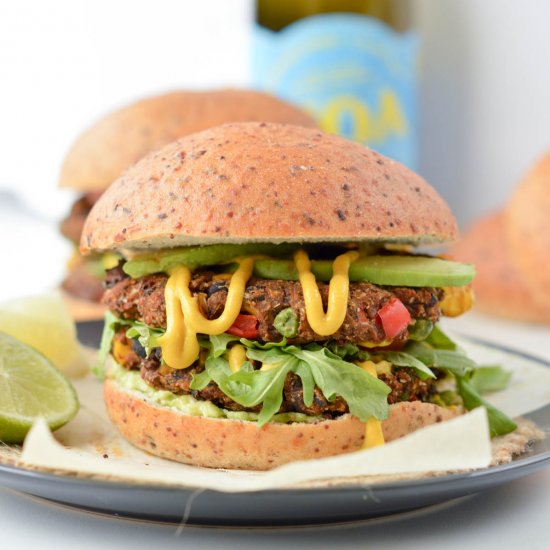 Vegan Black Bean Burgers