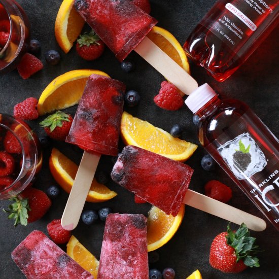 Sparkling Sangria Popsicles