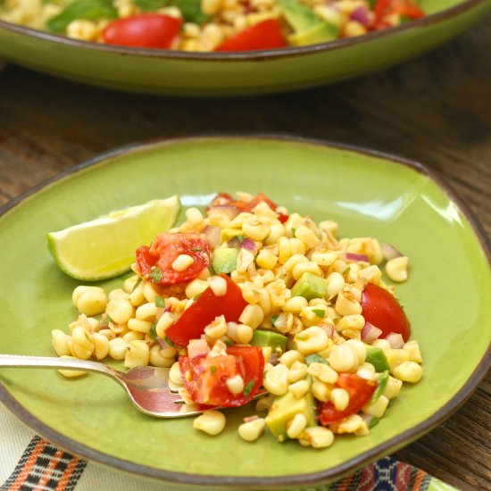 A Simple Fresh Corn Salad