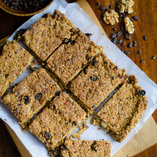 Millet Flakes Granola Bars