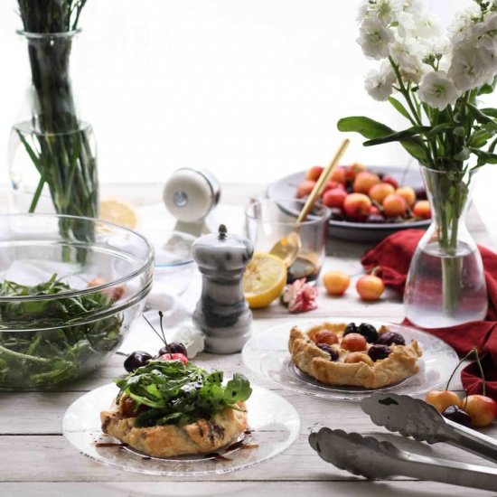 Cherry & Chèvre Galettes