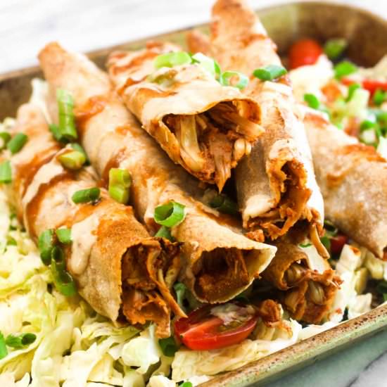 Baked Jackfruit Taquitos