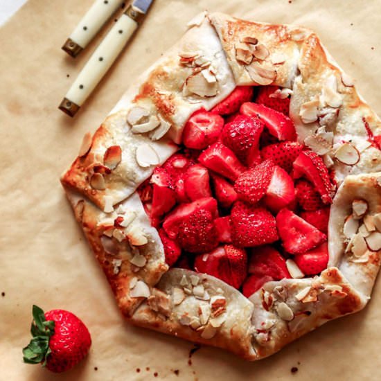 10-Minute Rustic Strawberry Galette