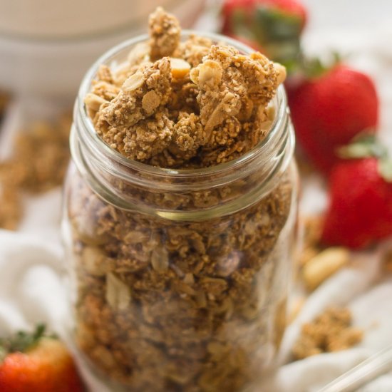 Peanut Butter Amaranth Granola