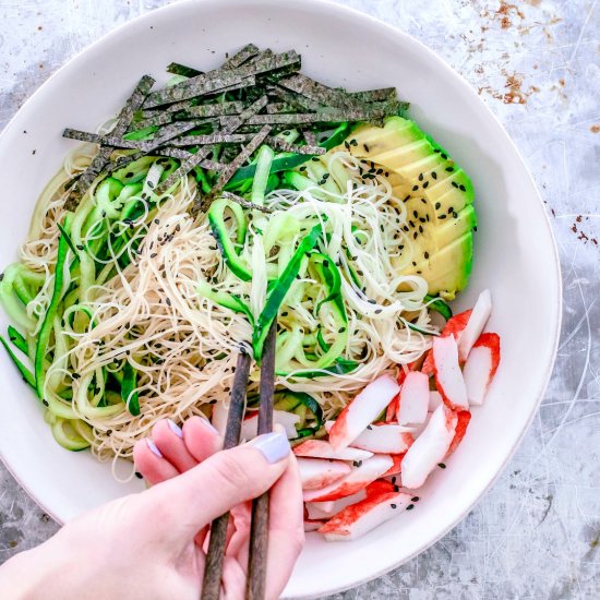 California Roll Noodle Bowl