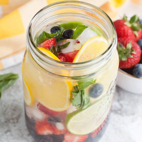 Rainbow Detox Water