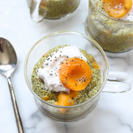 Apricot Turmeric Chia Pudding