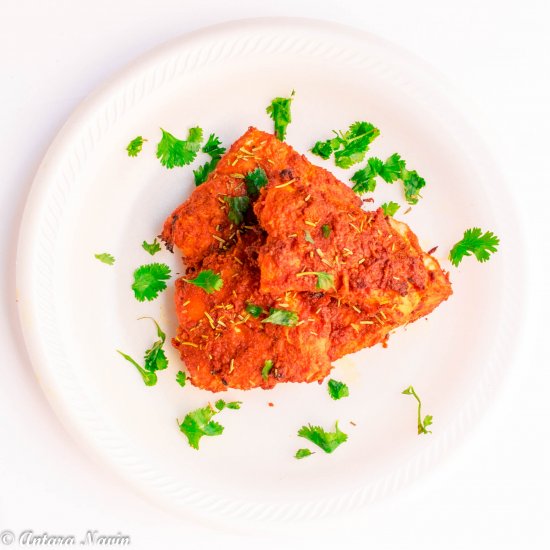 Turmeric Chilly Marinated Salmon