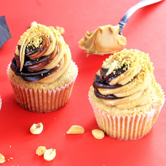 Double Peanut Butter Cupcakes