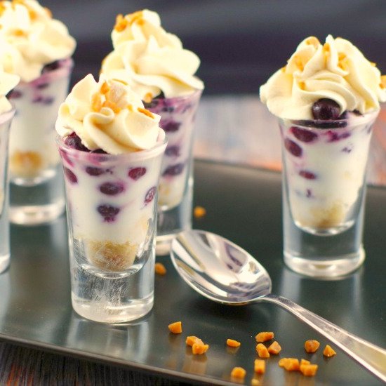 Saskatoon Berry Dessert Shooters